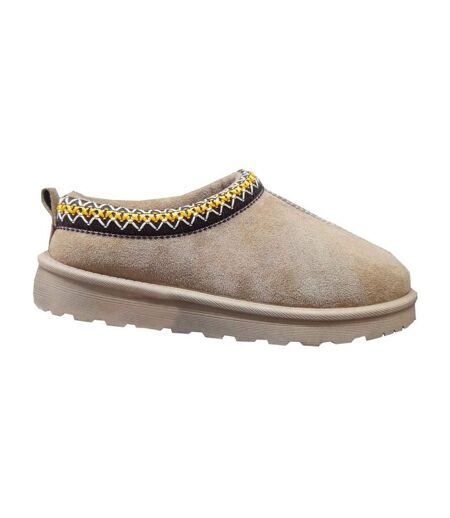 Chaussons Mules Dana Femme Beige Cipriata
