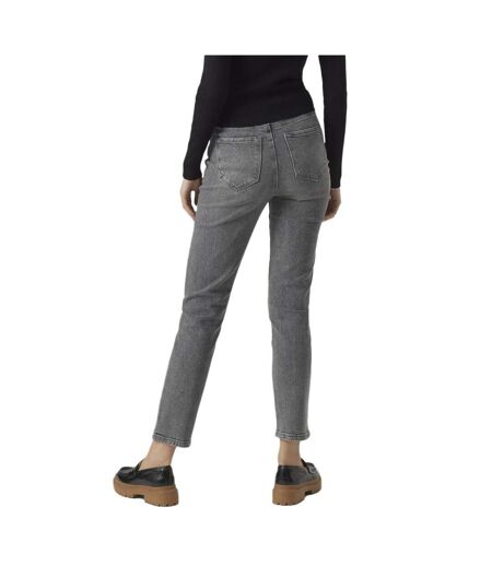 Jean Mom Gris Femme Vero Moda Linda - W27-L30