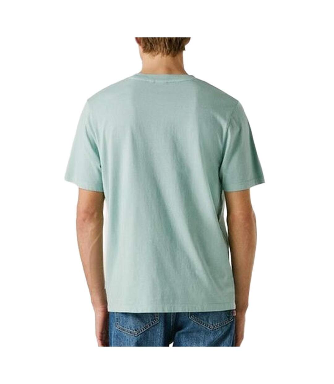 T-shirt bleu pastel homme pepe jeans jacko-2