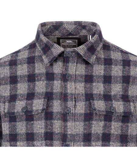 Chemise Manches Longues Motif/style À Carreaux Portlaw Homme Gris Bleu Trespass