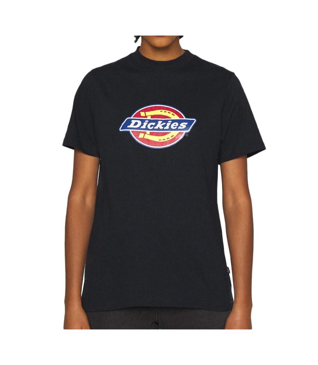 T-shirt Noir Femme Dickies Icon - M-1