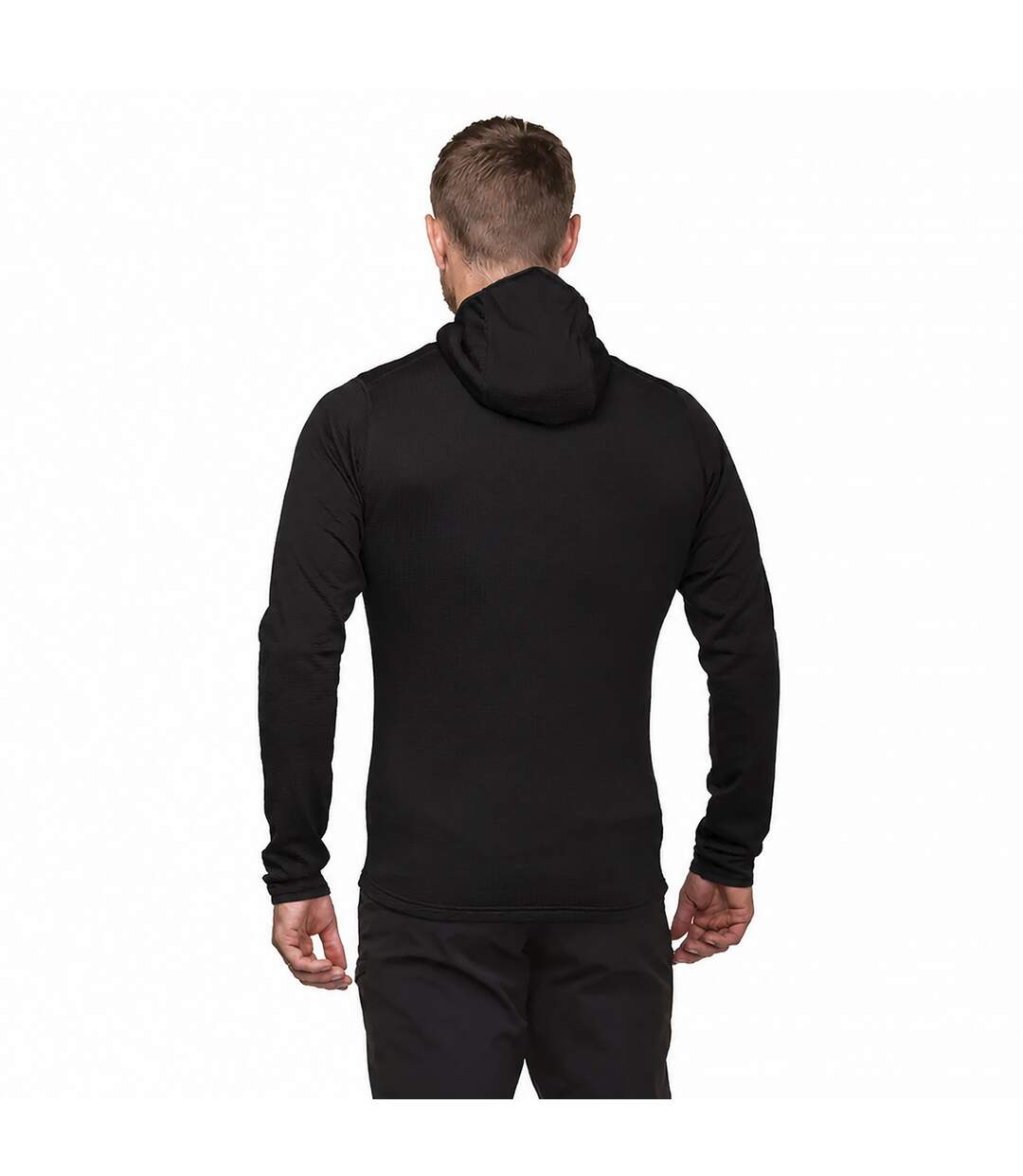 Mens Soft Fleece Top Hoody with Full Zip and Thumb Loops for Hiking-5