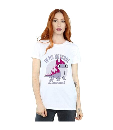 Disney - T-shirt FROZEN SALAMANDER BRUNI ELEMENT - Femme (Blanc) - UTBI24630