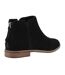 Womens/ladies Rylie Leather Ankle Boots Black Toms-2