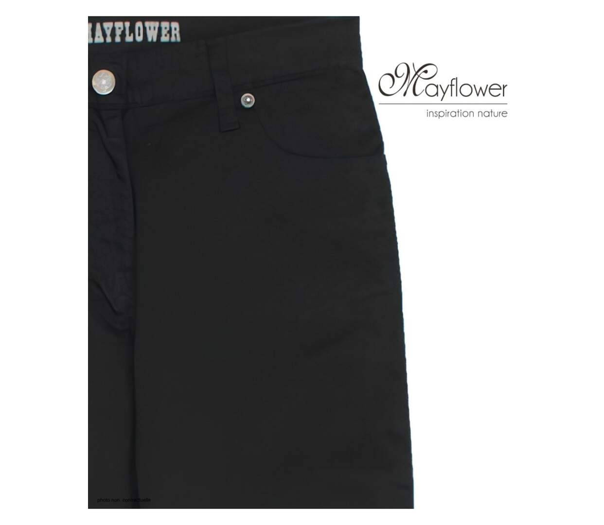 Pantalon Mayflower M957 Noir : la robustesse de la gabardine alliée au confort stretch-4