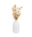 Composition de Fleurs Séchées Vase 25cm Blanc-1