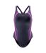 Maillot De Bain 1 Pièce Dos Nageur Motif/style Contrasté Quantum Splice Femme Rose Speedo-1