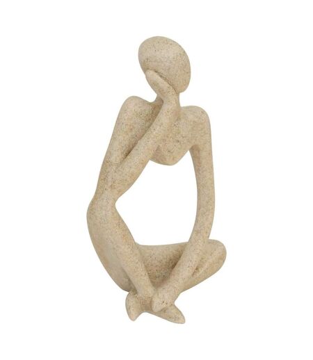 Lot de 3 Statuettes Femmes Aby 11cm Beige