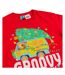T-shirt Groovy Holidays Adulte Rouge Scooby Doo-3