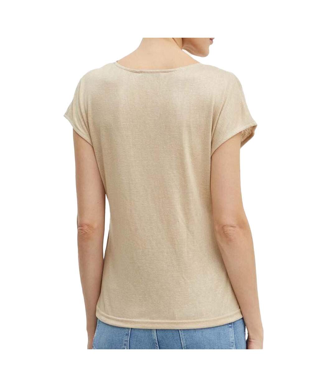 T-shirt beige femme morgan fantaisie 241 daga-2
