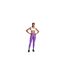 Womens/ladies Heatgear Moisture Wicking Leggings Purple Under Armour-1