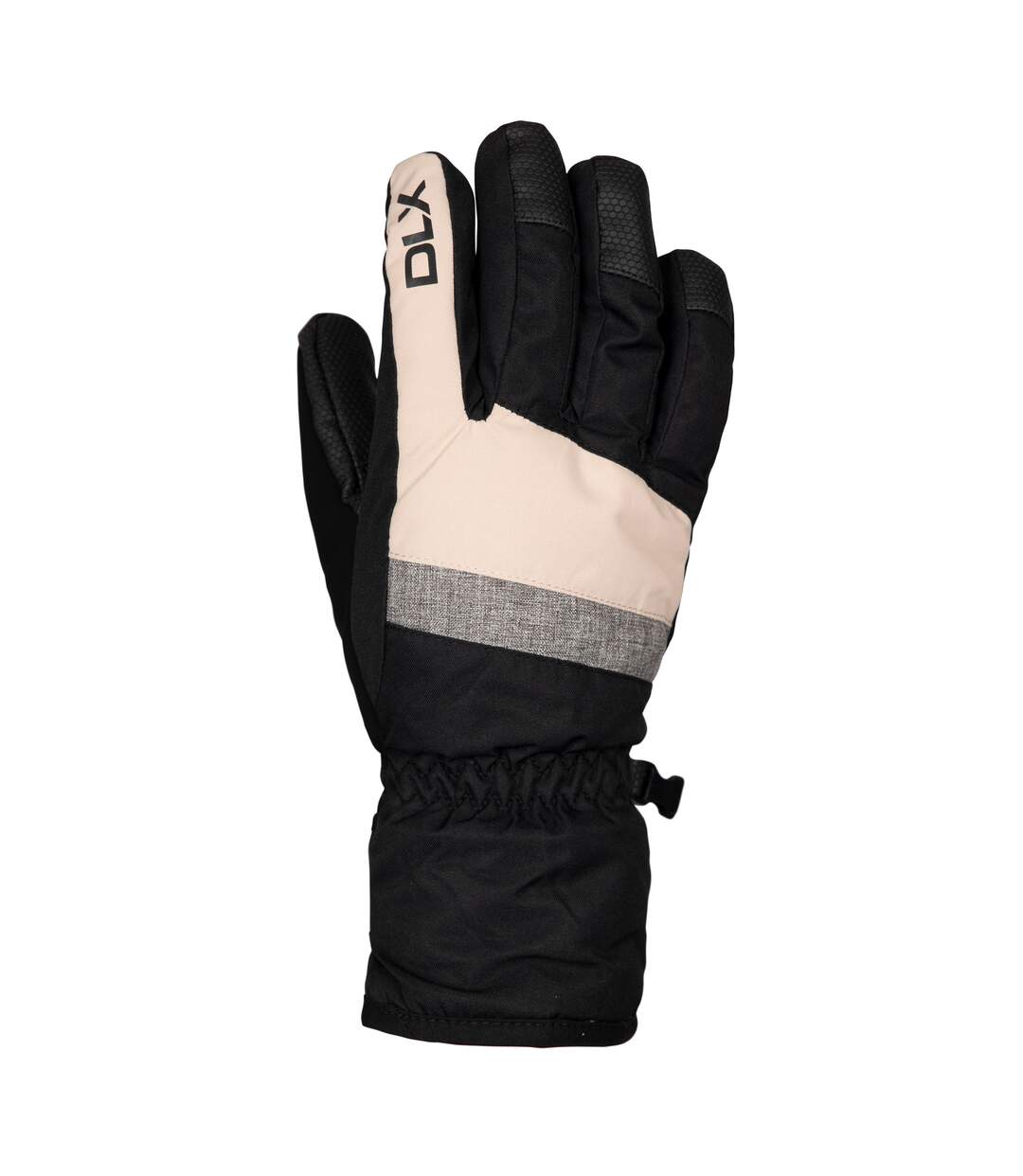 Unisex adult jarol ski gloves soft stone/black Trespass