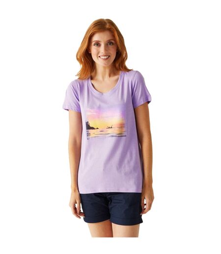 Womens/ladies Filandra Iii Look At The Stars T-shirt Lilac Frost Regatta