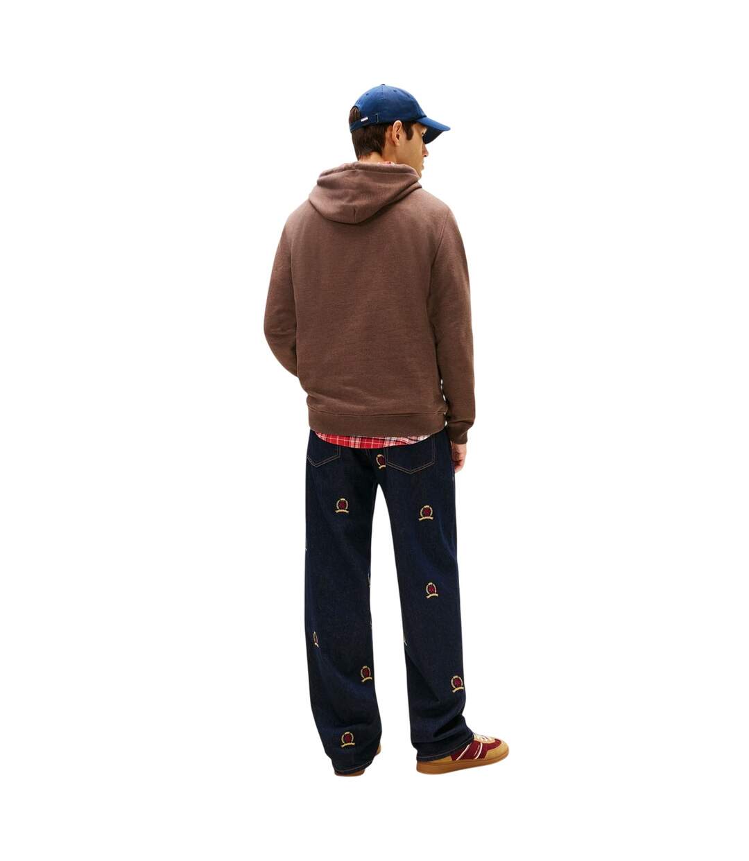 Sweat À Capuche Motif/style Badge Homme Noir Marron Clair Tommy Jeans-3