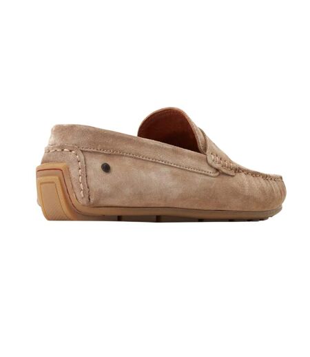 Mens Collins Driver Suede Loafers Sand Base London