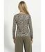 T-shirt ample col V manches longues-2