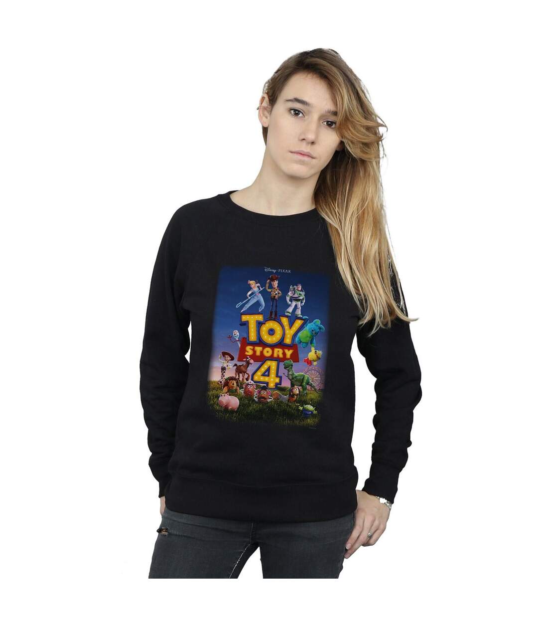 Disney Sweatshirt Womens/Ladies Toy Story 4 Poster Art (Noir) - UTBI42035-2