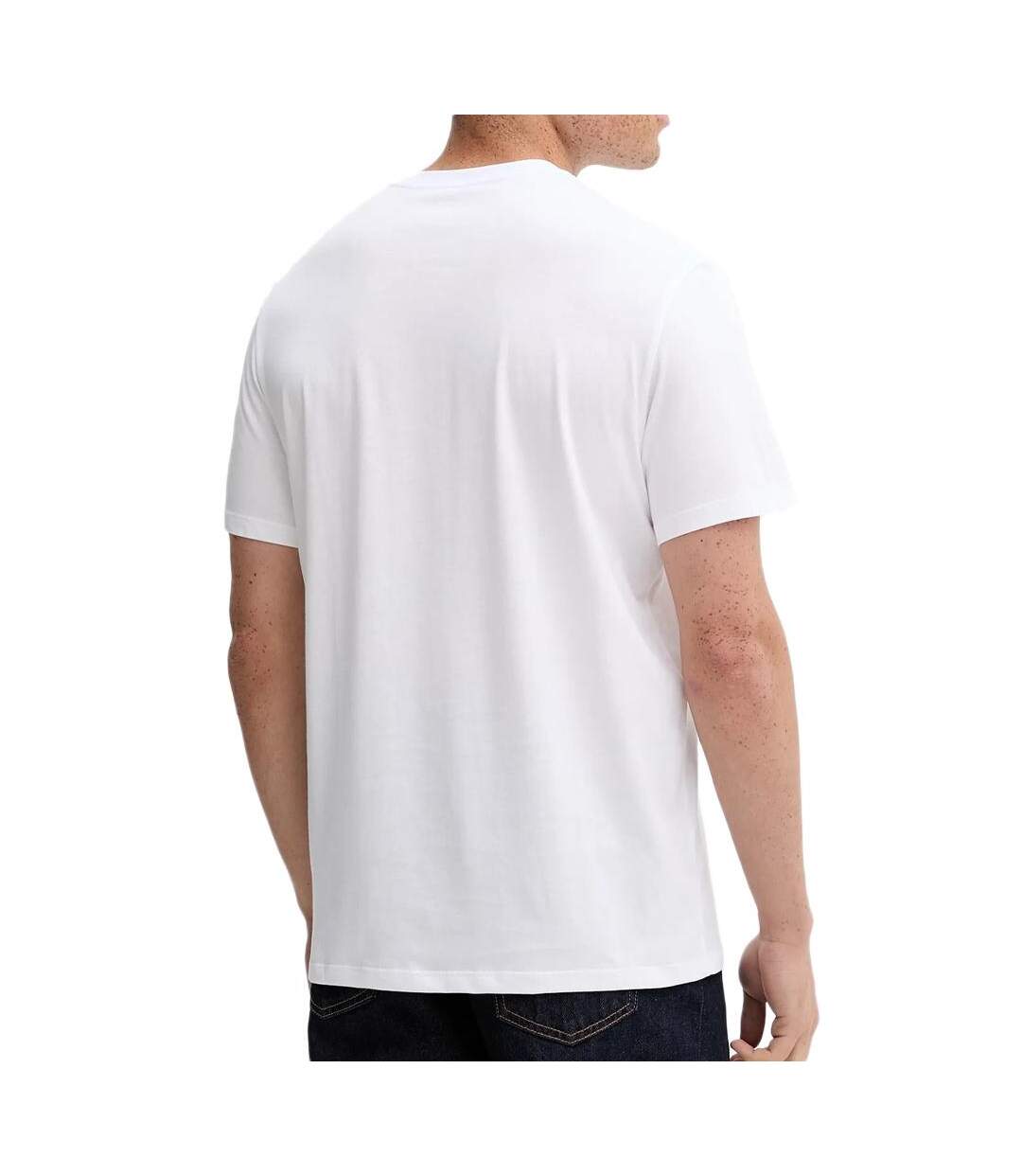 T-Shirt blanc homme calvin klein jeans lv04rd821g-2