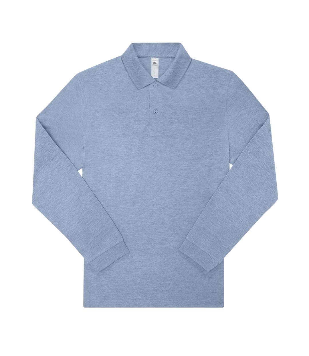 Chemise Manches Longues Motif/style Uni My Polo Homme Bleu Chiné B&C-1