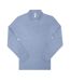 Chemise Manches Longues Motif/style Uni My Polo Homme Bleu Chiné B&C-1