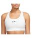 Brassière de sport blanche femme nike swsh med-1
