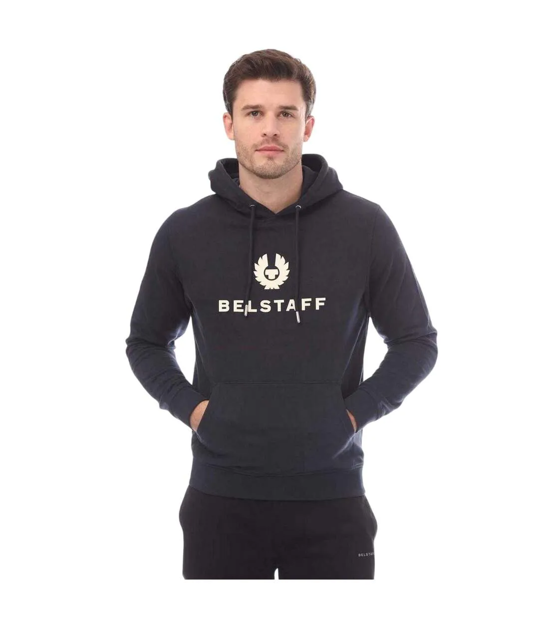 Mens Signature Hoodie Navy Belstaff-2