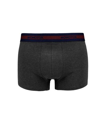 Boxers Motif/style Logo Basics Homme Noir Gris Bordeaux Foncé Monotox