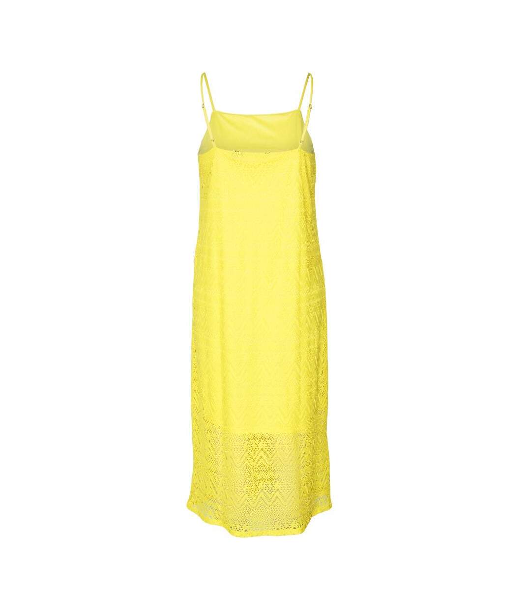 Robe jaune femme vero moda maya-3