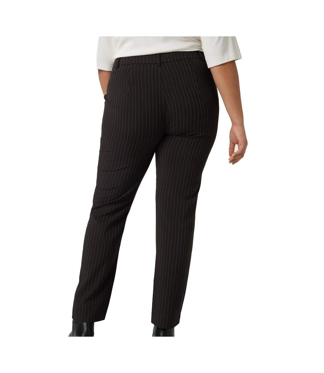 Pantalon Noir à rayures femme Only Carmakoma Carkiya - 44