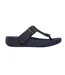 Mens Leather Toe Post Flat Sandals Navy FitFlop-3