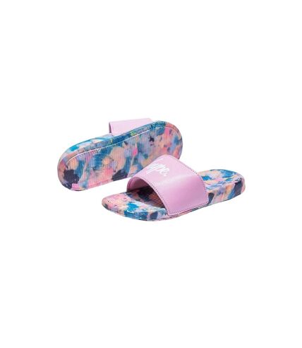 Unisex adults sponge sliders pink Hype