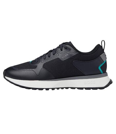Baskets Motif/style Réfléchissant Jonah Homme Bleu Foncé Boss