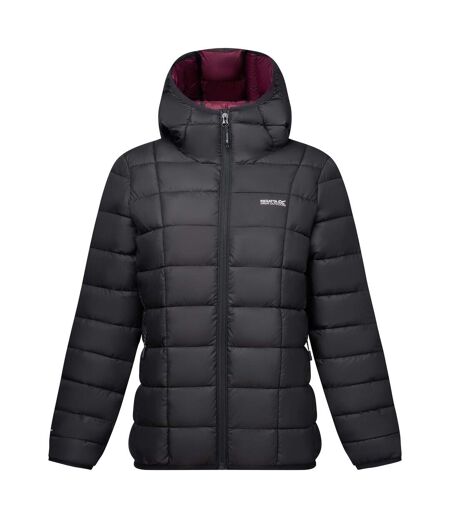 Doudoune Matelassée Asper Femme Noir Pourpre Regatta