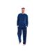 Ensemble De Pyjama Long Motif/style À Carreaux Homme Bleu Marine Keanu-1