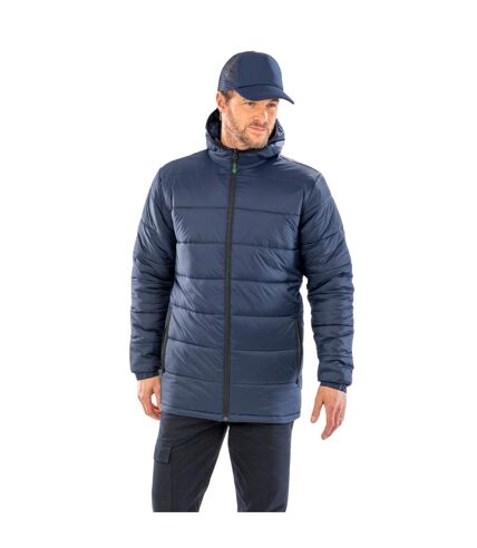 Result Genuine Recycled Unisex Adult Hooded Padded Parka (Navy)