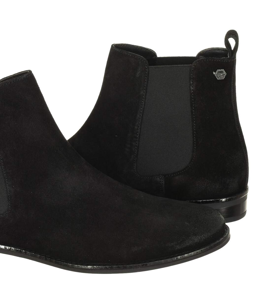 Velvet effect ankle boots with elastic bands WF200004A women