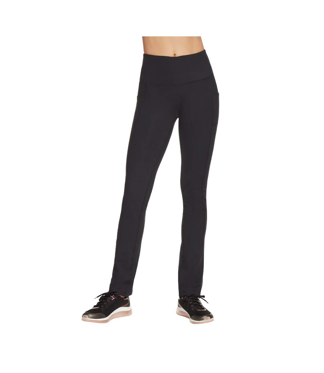 Womens/ladies go walk jogging bottoms black Skechers-1