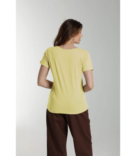 Tee shirt col v manches courtes femme Maddy Popcorn| Gerard Pasquier