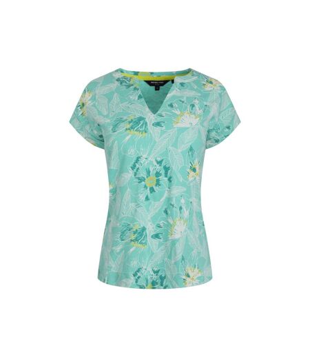 Womens/ladies Alia Printed Jersey Top Aqua Weird Fish