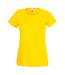 Fruit Of The Loom Ladies/Womens Lady-Fit Valueweight Short Sleeve T-Shirt (Yellow)