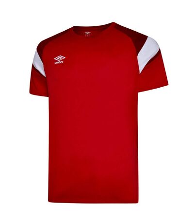 Mens Training Jersey Vermillion Chili Pepper Red Brilliant White Umbro