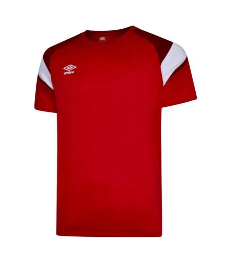 Mens Training Jersey Vermillion Chili Pepper Red Brilliant White Umbro