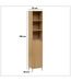 Colonne 1 porte et 3 niches en bois TASSO - Beige-3