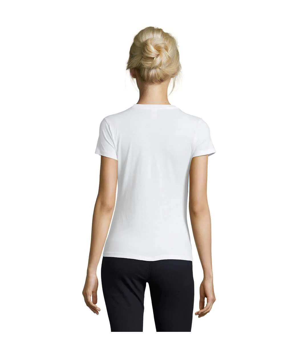 Womens/ladies Regent T-shirt White SOLS-2