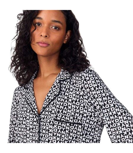 Ensemble De Pyjama Motif/style Lettres Femme Noir DKNY