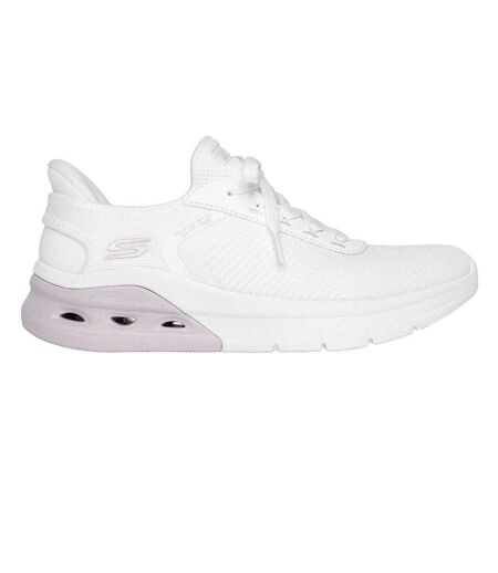 Womens/ladies Glide-step Trainers White Skechers