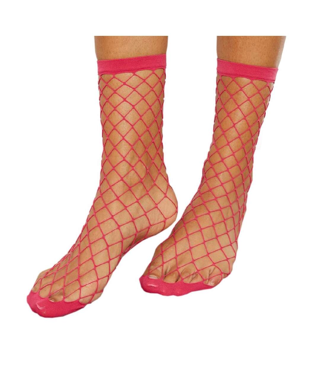 Chaussettes résille Rose Femme Pieces Fishnet - 39/41-1