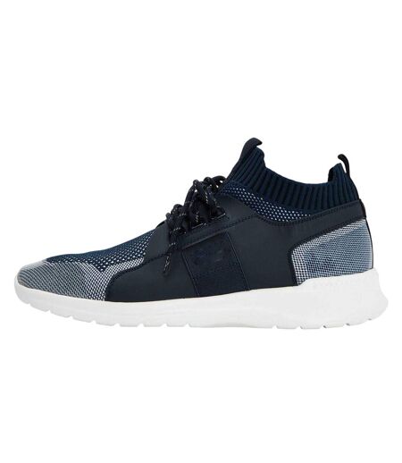 Mens Extreme Logo Knitted Trainers Dark Blue Boss