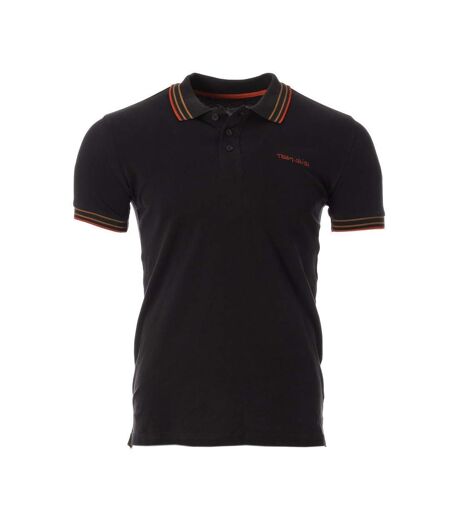 Polo noir/rouge/orange homme teddy smith pasian - l