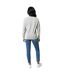 Unisex adult denali recycled cotton undyed sweatshirt heather grey Iqoniq-3